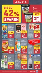 Gazetka promocyjna Aldi Nord - Von Montag - Gazetka - ważna od 23.08 do 23.08.2025 - strona 31 - produkty: alkohol, Apple, aus der tiefkühlung, baileys, Becher, beutel, bier, bitburger, burger, cider, coca-cola, cocktail, cola, coppenrath, eis, elle, flasche, getränk, gin, kartoffel, lorenz, meersalz, monster, Pommels, Ria, saltletts, salz, schweppes, snack, somersby, teller, Ti, vodka, ZTE, zucker