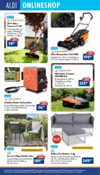 Gazetka promocyjna Aldi Nord - Von Montag - Gazetka - ważna od 23.08 do 23.08.2025 - strona 32 - produkty: akku, akku-rasenmäher, aldi, auto, beistelltisch, Brei, eis, Garten, gartenmöbel, hocker, kissen, ladegerät, LG, mähroboter, möbel, ndk, rasen, rasenmäher, reis, Schal, Schale, schlauch, senf, Sport, stuhl, Stühl, Teleskop, Ti, tisch
