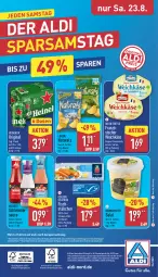 Gazetka promocyjna Aldi Nord - Von Montag - Gazetka - ważna od 23.08 do 23.08.2025 - strona 36 - produkty: aldi, aus der tiefkühlung, auto, Becher, beutel, erde, filet, fisch, flasche, gin, heineken, Käse, lorenz, magazin, natur, natura, papier, salat, sauce, telefon, Ti, weichkäse, ZTE