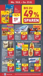 Gazetka promocyjna Aldi Nord - Von Montag - Gazetka - ważna od 23.08 do 23.08.2025 - strona 8 - produkty: Bebe, beutel, blend-a-med, creme, eis, elle, flasche, garnier, gin, haribo, knoppers, listerine, mars, mundspülung, Reinigung, reis, riegel, spülung, storck, teller, Ti, tücher, Wahre Schätze, zahncreme, ZTE, zucker