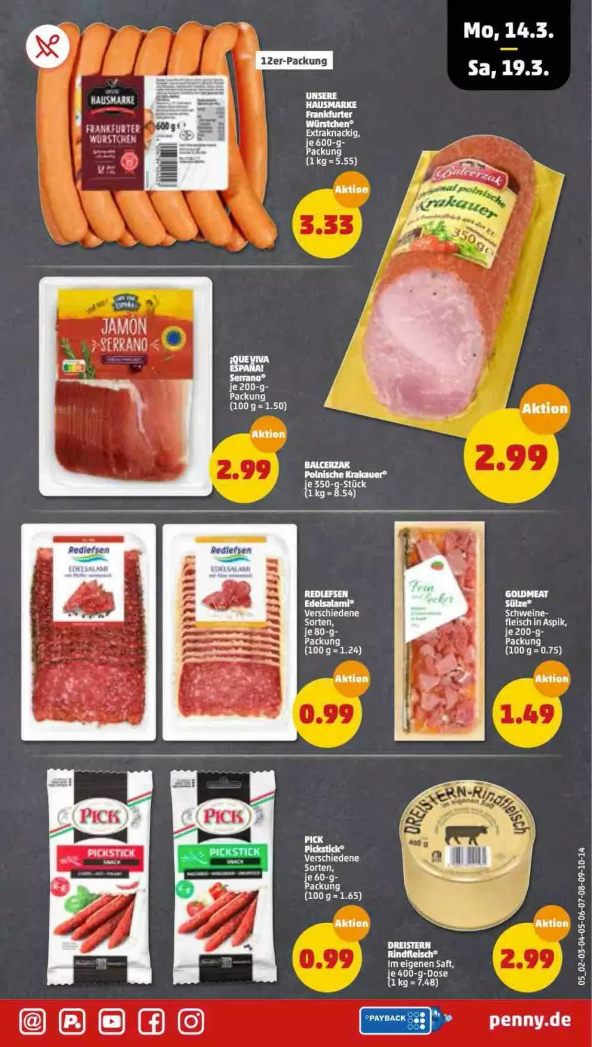 Aktueller Prospekt Penny - Prospekte - von 14.03 bis 19.03.2022 - strona 5 - produkty: eis, schwein, schweine, Ti, wein, weine