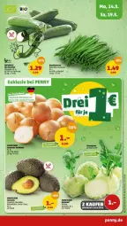 Gazetka promocyjna Penny - Prospekte - Gazetka - ważna od 19.03 do 19.03.2022 - strona 3 - produkty: avocado, beutel, bio, bio-zucchini, bohne, bohnen, Buschbohnen, kohlrabi, natur, zucchini