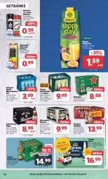 Gazetka promocyjna Combi - Prospekte - Gazetka - ważna od 14.10 do 14.10.2023 - strona 17 - produkty: Afri Cola, Alwa, apfel, Apfelschorle, bier, cola, corona, corona extra, eis, elle, getränk, getränke, gösser, Happy Day, heineken, LG, mineralwasser, natur, Nektar, Paula, paulaner, pils, pilsener, radler, Rana, Rauch, reis, säfte, schorle, Sport, steiner, Ti, Vivaris, warsteiner, wasser, ZTE