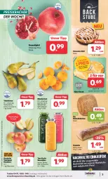 Gazetka promocyjna Combi - Prospekte - Gazetka - ważna od 14.10 do 14.10.2023 - strona 3 - produkty: backwaren, beutel, bio, Birnen, brötchen, ciabatta, cin, dinkelbrötchen, eis, flasche, grana, Granatäpfel, Käse, kracher, mandarine, mandarinen, Rana, reis, Schal, Schale, smoothie, smoothies, snack, stube, tafeläpfel, tafelbirnen, telefon, Ti, true fruits, uhr, ZTE