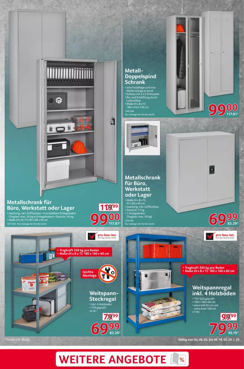 Aktueller Prospekt Selgros - Non Food - von 06.02 bis 19.02.2025 - strona 23 - produkty: Bau, Holz, regal, Ti