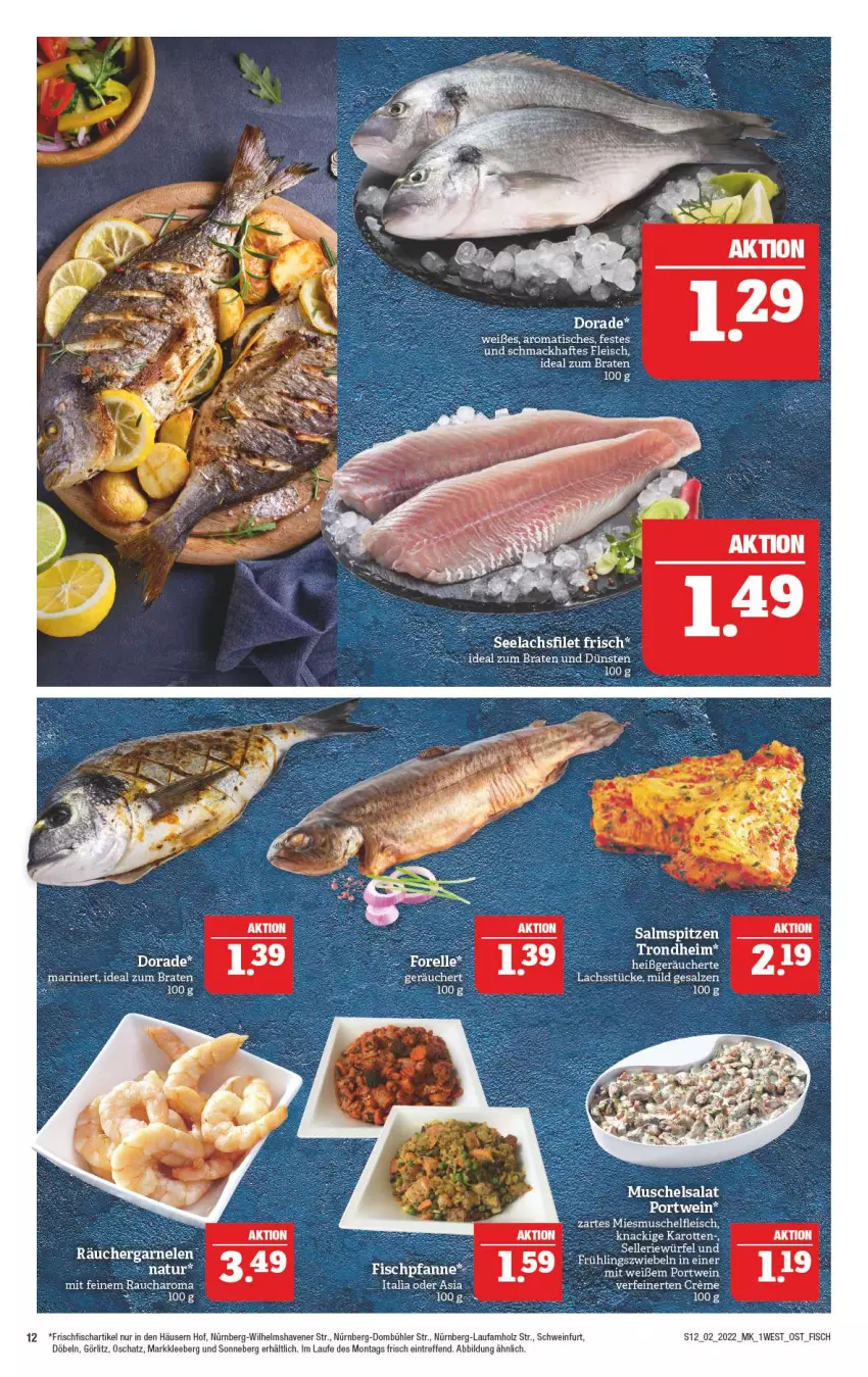 Aktueller Prospekt Marktkauf - Prospekt - von 09.01 bis 15.01.2022 - strona 16 - produkty: braten, fisch, frischfisch, Holz, ideal zum braten, karotten, salat, salz, schwein, Ti, tisch, wein