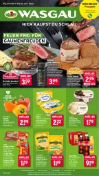 Gazetka promocyjna Wasgau - Gazetka - ważna od 12.07 do 12.07.2025 - strona 1 - produkty: angebot, angebote, auer, beef, beutel, bio, braten, Brei, butter, chili, coca-cola, cola, cremissimo, eis, elle, flasche, fleisch, gewürz, gewürzsalz, grill, je 250-g-packung, landliebe, langnese, langnese cremissimo, leerdammer, LG, lorenz, meersalz, mw-flasche, natur, natura, nuss, orange, paprika, paprika rot, pfeffer, reis, rind, rinder, roastbeef, saft, saltletts, salz, sim, steak, Streichzart, Ti, wein