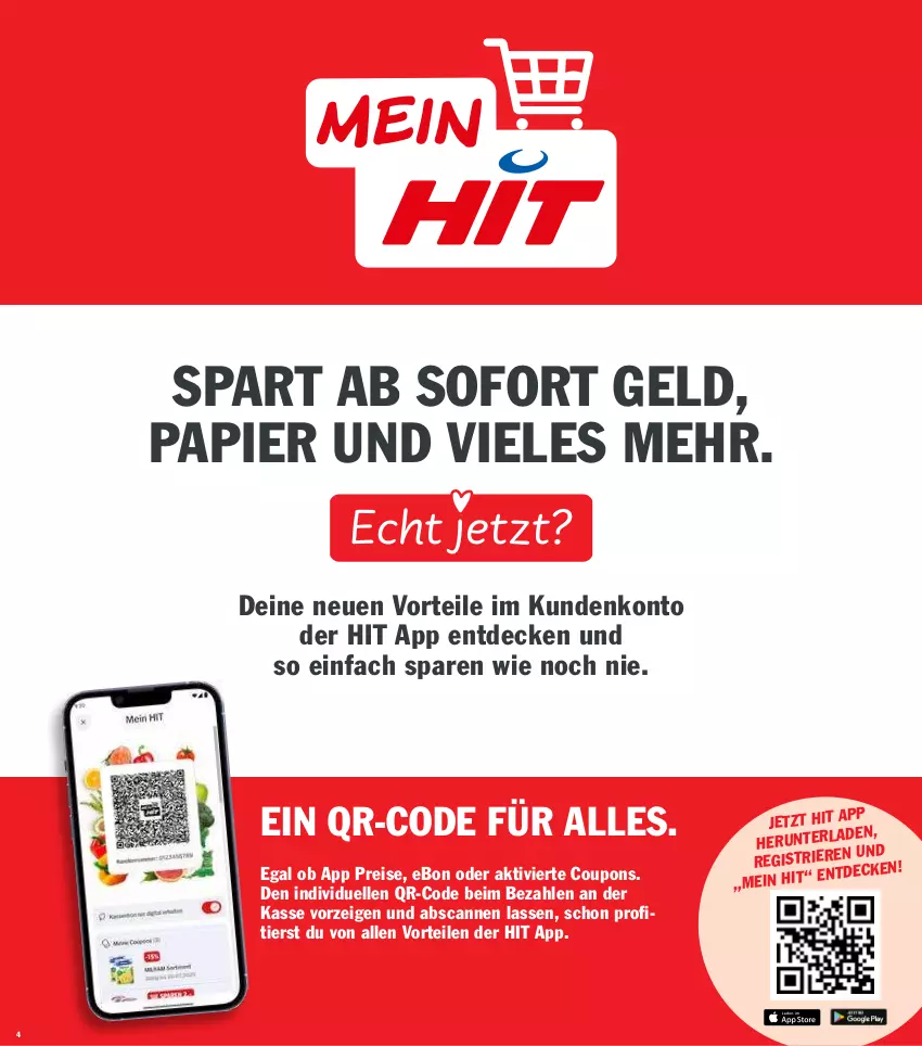 Aktueller Prospekt Hit - Wochenprospekt - von 26.05 bis 31.05.2025 - strona 4 - produkty: coupon, coupons, decke, eis, elle, papier, reis, Ti
