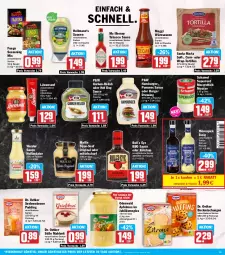 Gazetka promocyjna Hit - Wochenprospekt - Gazetka - ważna od 31.05 do 31.05.2025 - strona 15 - produkty: apfel, apfelmus, backmischung, Backmischungen, beutel, burger, dijon-senf, Dr. Oetker, dressing, eis, erde, essig, flasche, gin, gurke, gurken, hamburger, hollandaise, hot dog, Jubiläums, ketchup, löwensenf, maggi, maille, meerrettich, mousse, mövenpick, odenwald, pommes, pudding, reis, rel, Rettich, Ria, sauce, sauce hollandaise, saucen, schamel, senf, tabasco, Ti, tortilla, tortillas, wrap, würzsauce, würzsaucen, ZTE