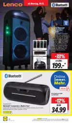 Gazetka promocyjna Lidl - Aktionsprospekt - Gazetka - ważna od 24.12 do 24.12.2022 - strona 34 - produkty: akku, batterie, beleuchtung, bluetooth®-lautsprecher, eier, Kugel, lautsprecher, lenco, ndk, Radio, Schal, Schale, schutzhülle, silvercrest, smartphone, tablet, Ti, usb