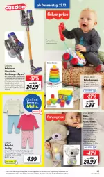 Gazetka promocyjna Lidl - Aktionsprospekt - Gazetka - ważna od 24.12 do 24.12.2022 - strona 45 - produkty: angebot, aust, batterie, batterien, Bau, baumwolle, Behälter, dell, Dyson, eis, elle, gin, Kinder, Langarmshirt, leggings, lupilu, Mode, reis, ring, shirt, spielzeug, staubsauger, telefon, Thermoleggings, Ti, tisch, wolle, ZTE