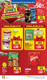 Gazetka promocyjna Lidl - Aktionsprospekt - Gazetka - ważna od 24.12 do 24.12.2022 - strona 50 - produkty: alesto, bresso, drink, elle, energy drink, géramont, häagen-dazs, Käse, malteser, ndk, Rockstar, Schal, Schale, teller, Ti, weichkäse
