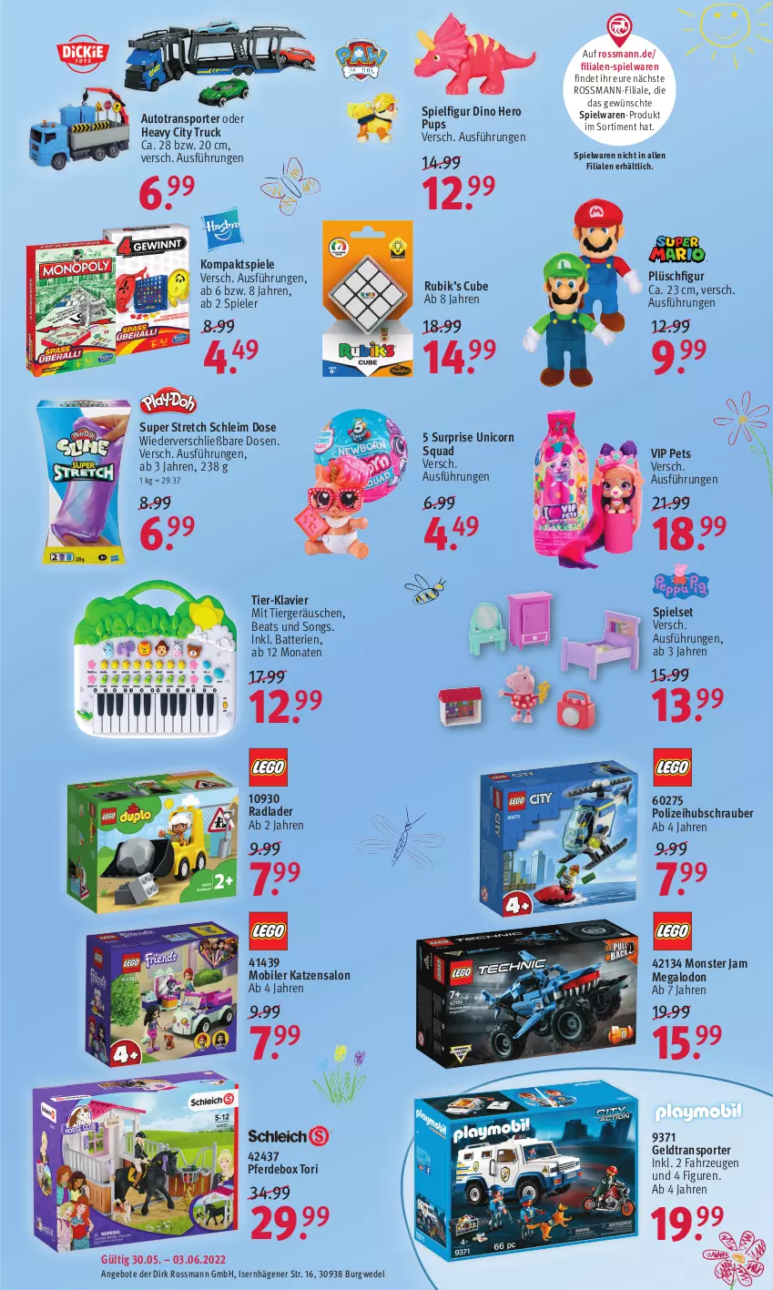 Aktueller Prospekt Rossmann - Prospekte - von 30.05 bis 03.06.2022 - strona 18 - produkty: angebot, angebote, auto, batterie, batterien, erde, hero, monster, Plüsch, quad, Spiele, spielwaren, Sport, Ti, wedel