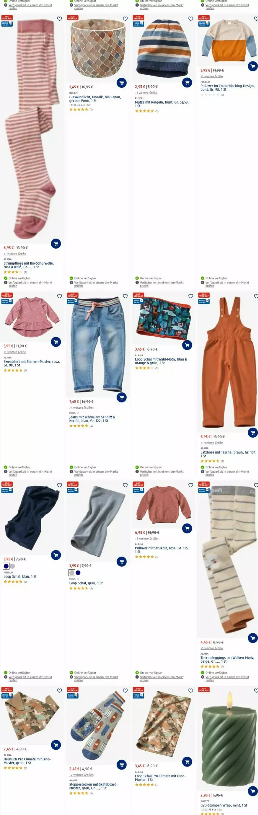 Aktueller Prospekt Dm Drogerie - Prospekte - von 26.02 bis 06.03.2024 - strona 13 - produkty: akku, bio, braun, gin, hose, jeans, Latzhose, leggings, mint, Mütze, orange, Pullover, ring, rum, Schal, shirt, Skateboard, socken, Strumpfhose, Sweatshirt, Tasche, Thermoleggings, Ti, topper, tuc, usb, windlicht, wolle, wrap