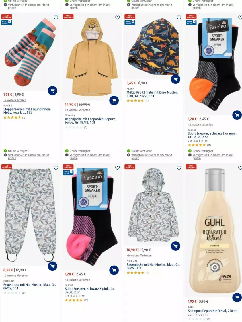 Aktueller Prospekt Dm Drogerie - Prospekte - von 26.02 bis 06.03.2024 - strona 14 - produkty: arla, cin, Guhl, hose, Jacke, Mütze, orange, Ria, shampoo, sneaker, socken, Sport, Ti, topper, usb