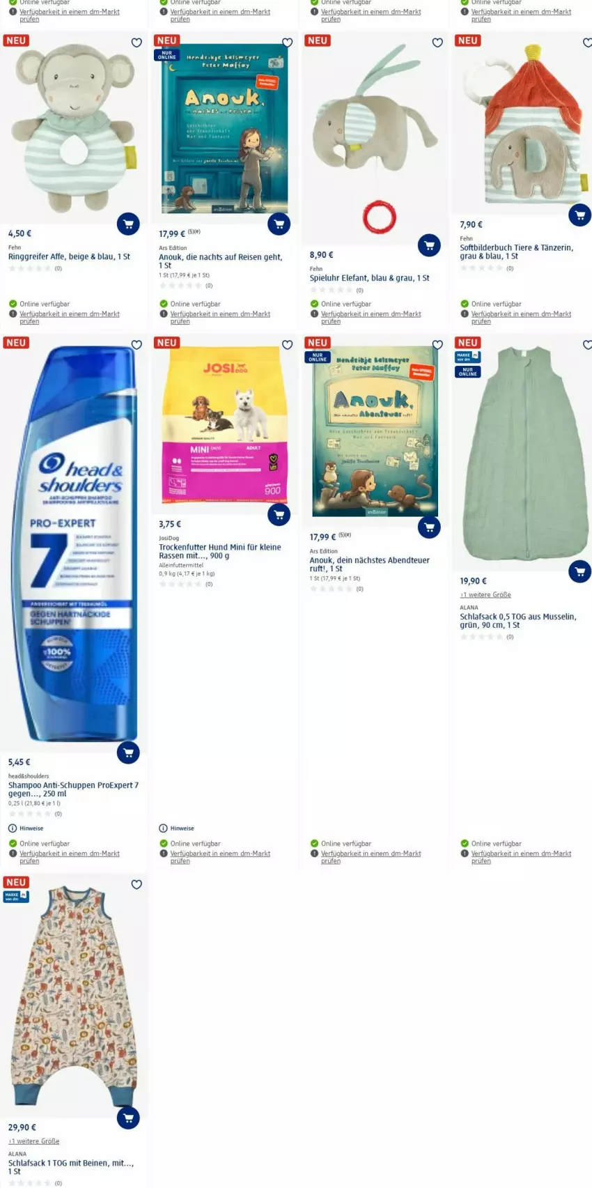 Aktueller Prospekt Dm Drogerie - Prospekte - von 26.02 bis 06.03.2024 - strona 21 - produkty: alleinfuttermittel, buch, eis, Elefant, leine, reis, ring, sac, schlafsack, shampoo, Ti, Tiere, trockenfutter, uhr