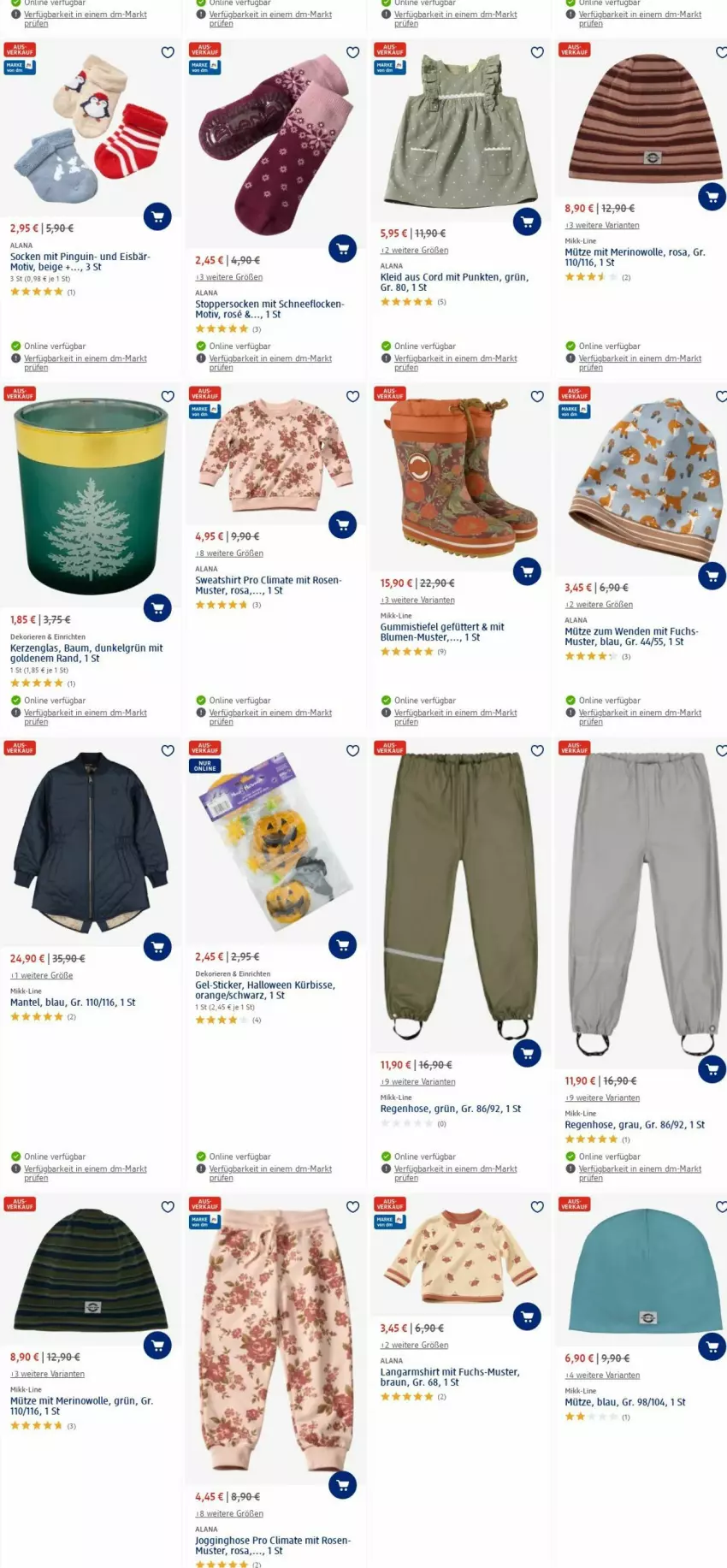 Aktueller Prospekt Dm Drogerie - Prospekte - von 26.02 bis 06.03.2024 - strona 7 - produkty: Bau, blume, blumen, braun, eis, gin, Gummistiefel, hose, Jogginghose, kerze, kleid, Kürbis, Langarmshirt, LG, Mantel, Mütze, orange, Ria, rosen, shirt, socken, Sweatshirt, Ti, topper, wolle