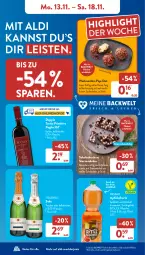 Gazetka promocyjna AldiSud - NÄCHSTE WOCHE - Gazetka - ważna od 18.11 do 18.11.2023 - strona 10 - produkty: aldi, apfel, apfelsaft, Apfelschorle, backwaren, creme, Donut, eis, erde, flasche, frucht, kuchen, primitivo, reis, saft, schoko, schokolade, schorle, sekt, Ti, wein, weine, zucker