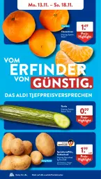 Gazetka promocyjna AldiSud - NÄCHSTE WOCHE - Gazetka - ważna od 18.11 do 18.11.2023 - strona 4 - produkty: aldi, beutel, clementinen, eis, gurke, kartoffel, kartoffeln, kracher, reis, speisekartoffeln, Ti, ZTE