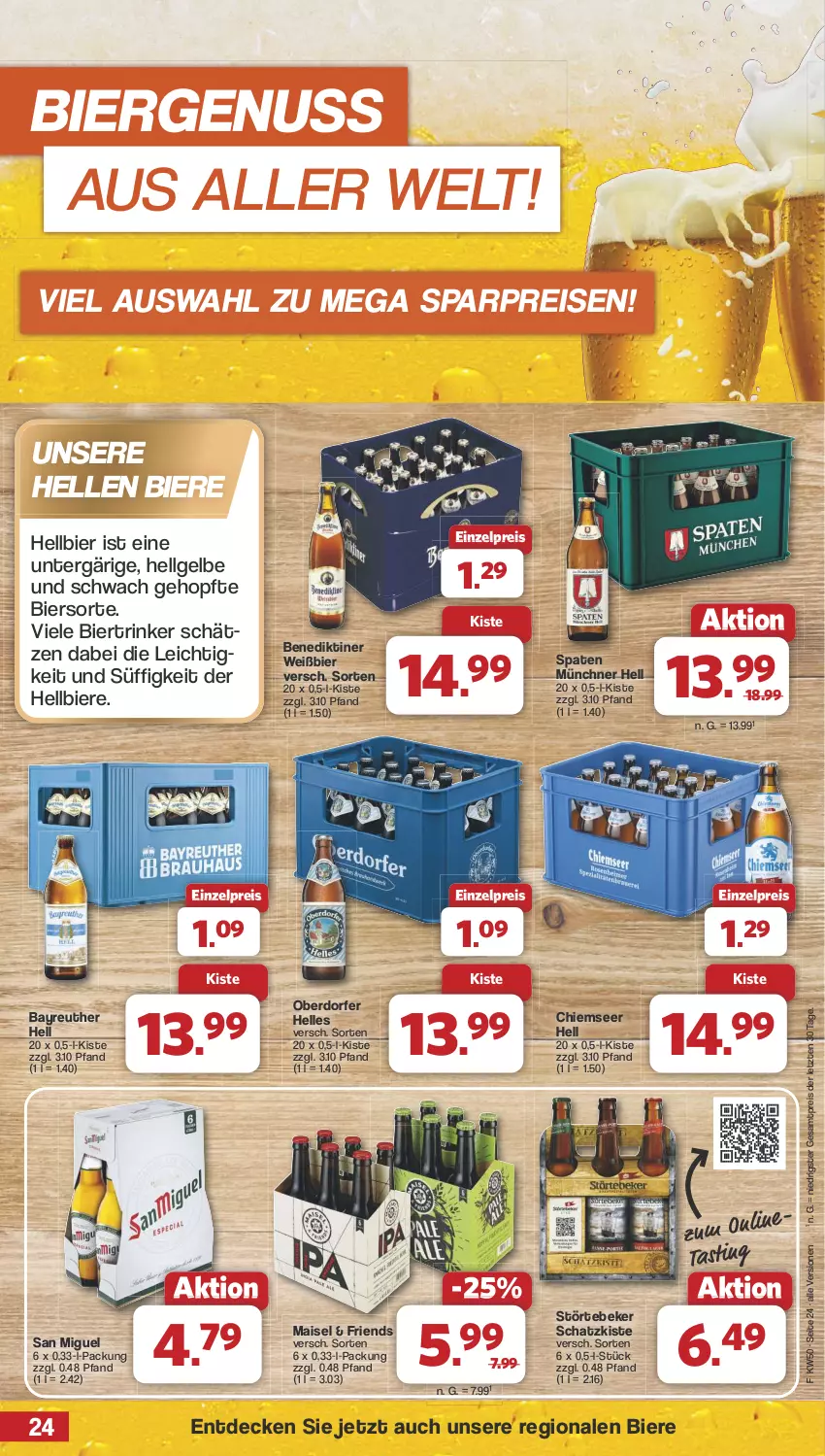 Aktueller Prospekt Famila - Prospekte - von 09.12 bis 14.12.2024 - strona 24 - produkty: asti, Benediktiner, bier, Biere, decke, eis, elle, LG, mais, nuss, reis, Spaten, störtebeker, Ti, ZTE