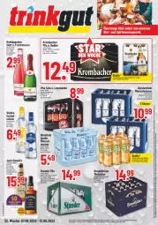 Gazetka promocyjna Trinkgut - Gazetka - ważna od 12.08 do 12.08.2023 - strona 1 - produkty: alkohol, Alwa, angebot, angebotspreis, Apple, Benediktiner, bier, brause, cola, deka, deutschlandcard, ecco, eis, elle, erde, fassbrause, flasche, frucht, fruchtsecco, gerolsteine, gerolsteiner, jack daniel, Jack Daniel’s, krombache, krombacher, krombacher pils, LG, limo, limonade, limonaden, mineralwasser, natur, pils, radler, reis, rotkäppchen, sekt, steiner, tee, tennessee whiskey, Ti, uhr, vita, Vita C, wasser, weissbier, whiskey, wodka