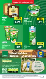 Gazetka promocyjna Lidl - Aktionsprospekt - Gazetka - ważna od 24.02 do 24.02.2024 - strona 13 - produkty: angebot, Bad, bio, bioland, eis, frischkäse, frucht, fruchtjoghurt, gewinnspiel, gutschein, gutscheine, haltbare milch, joghur, joghurt, Käse, Körniger Frischkäse, landkäse, milch, ndk, reis, Ti, ZTE