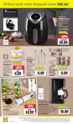 Gazetka promocyjna Lidl - Aktionsprospekt - Gazetka - ważna od 24.02 do 24.02.2024 - strona 46 - produkty: angebot, angebote, Becher, besteck, besteckset, edelstahl, eis, elle, ernesto, fritteuse, gabel, gewürz, Gewürzdose, Heißluftfritteuse, kaffee, kaffeemaschine, latte, Löffel, messer, Mixer, ndk, reis, rel, Ria, saft, Schal, Schale, silvercrest, smoothie, smoothies, spülmaschinen, stabmixer, tasse, telefon, Ti, touchscreen, uhr, usb, wasser, Zitruspresse