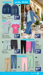 Gazetka promocyjna Aldi Nord - Von Montag - Gazetka - ważna od 04.05 do 04.05.2024 - strona 17 - produkty: aldi, Bau, baumwolle, Elan, gin, hose, hosen, Jacke, jeans, Jeansjacke, leggings, LG, reine baumwolle, Ria, shirt, shirts, shorts, T-Shirt, Ti, wolle, ZTE