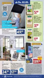 Gazetka promocyjna Aldi Nord - Von Montag - Gazetka - ważna od 04.05 do 04.05.2024 - strona 24 - produkty: akku, aldi, aldi talk, Bau, Betriebssystem, beutel, blume, blumen, blumenerde, dell, deo, dünger, eis, elle, ente, erde, fenster, fliegengitter, Garten, Germ, gin, hardware, hauptkamera, HP, insektenschutz, kamera, kräuter, küche, Küchen, Liege, medion, microsd, Mode, ndk, pflanze, pflanzen, rasen, Rauch, reis, Ria, ring, rwe, Schal, Schale, sekt, sim, sonnenschutz, Spezi, Ti, topf, Topfen, ZTE