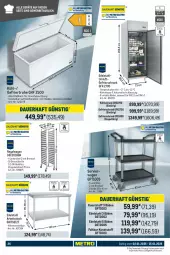 Gazetka promocyjna Metro - GastroJournal - Gazetka - ważna od 15.01 do 15.01.2025 - strona 26 - produkty: Alwa, auer, auto, Behälter, beleuchtung, edelstahl, eis, gefrierschrank, kühlschrank, regal, reis, Ria, rum, Schrank, Servierwagen, Spektrum, Ti, tisch