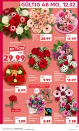 Gazetka promocyjna Kaufland - Prospekt - Gazetka - ważna od 14.02 do 14.02.2024 - strona 13 - produkty: angebot, angebote, chrysanthemen, Germ, Ria, rosen, Rosenstrauß, Ti