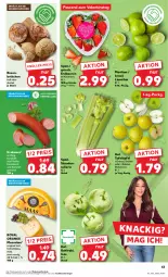 Gazetka promocyjna Kaufland - Prospekt - Gazetka - ważna od 14.02 do 14.02.2024 - strona 43 - produkty: angebot, angebote, auer, beere, beeren, brötchen, eis, elle, erdbeere, erdbeeren, gewürz, gin, Käse, knoblauch, kohlrabi, krakauer, limette, limetten, Maasdam, Mett, metten, nuss, orange, pfeffer, reis, ring, rosen, Schal, Schale, schnittkäse, stauden, tafeläpfel, Ti