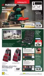 Gazetka promocyjna Lidl - Aktionsprospekt - Gazetka - ważna od 28.01 do 28.01.2023 - strona 10 - produkty: adapter, Bandschleifer, batterie, batterien, eis, elle, Holz, koffer, laminat, ndk, Parkside, Reinigung, reis, Schal, Schale, schwamm, spachtel, Stier, Ti, tuc, usb, werkzeug, ZTE