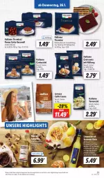 Gazetka promocyjna Lidl - Aktionsprospekt - Gazetka - ważna od 28.01 do 28.01.2023 - strona 33 - produkty: alkohol, angebot, caffè crema, cantuccini, cin, creme, Croissant, croissants, eis, erde, italiamo, kakao, karamell, kuchen, lavazza, likör, limo, panna cotta, reis, rwe, sambuca, Spezi, Ti, tiramisu, tuc, ZTE