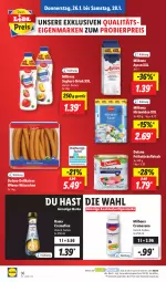 Gazetka promocyjna Lidl - Aktionsprospekt - Gazetka - ważna od 28.01 do 28.01.2023 - strona 36 - produkty: Ayran, bier, Bona, creme, drink, dulano, eis, fleisch, frühstücksfleisch, hirtenkäse, joghur, joghurt, Käse, Milbona, ndk, preisvorteil, rama, rama cremefine, reis, Schal, Schale, Ti, wiener, wiener würstchen, würstchen