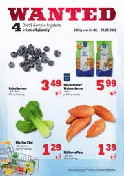 Gazetka promocyjna Metro - Obst & Gemüse Frischepreise - Gazetka - ważna od 02.03 do 02.03.2022 - strona 1 - produkty: abholpreise, angebot, angebote, beere, beeren, beutel, brut, eis, heidelbeere, heidelbeeren, ilag, kartoffel, kartoffeln, Metro, natur, nuss, Nussmix, obst, Pak Choi, Rauch, reis, rwe, Süßkartoffeln, Ti, walnuss, walnusskerne