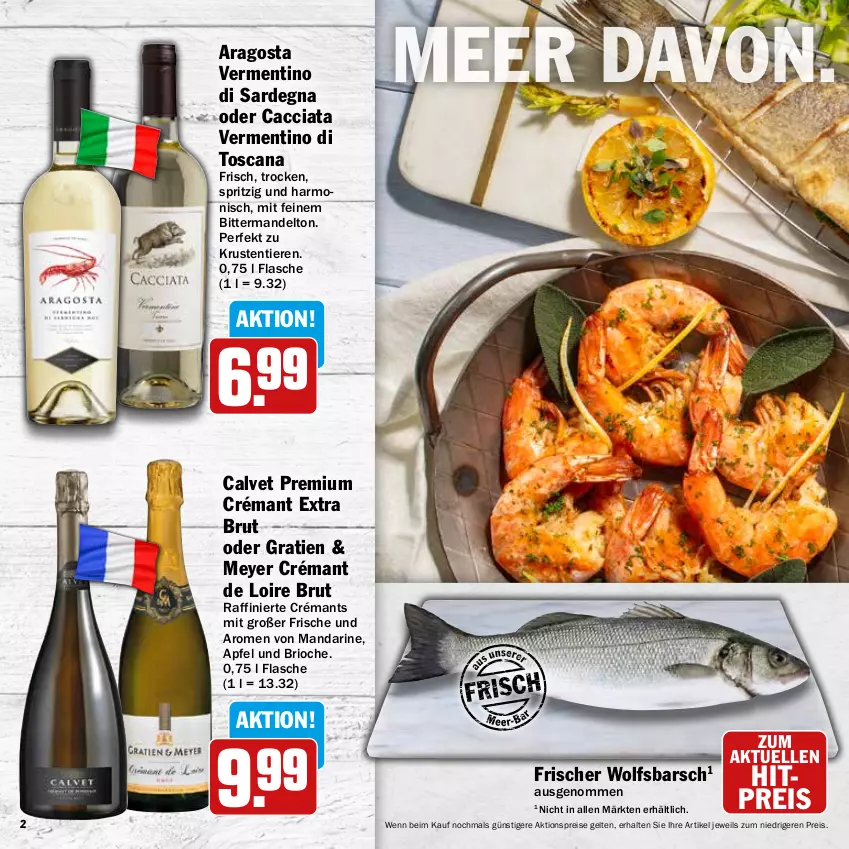 Aktueller Prospekt Hit - Wochenprospekt - von 19.05 bis 14.06.2025 - strona 2 - produkty: ACC, aktionspreis, apfel, brut, crémant de loire, eis, elle, flasche, mandarine, mandel, reis, Ti, Tiere, wolfsbarsch