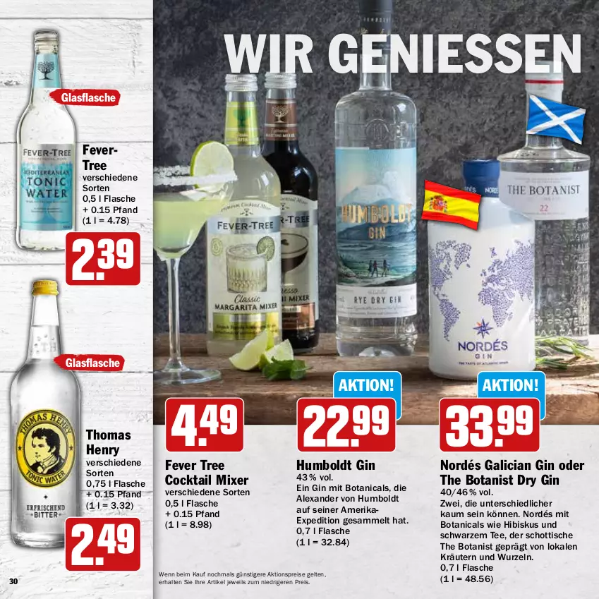 Aktueller Prospekt Hit - Wochenprospekt - von 19.05 bis 14.06.2025 - strona 30 - produkty: aktionspreis, alexa, cocktail, dry gin, eis, flasche, gin, glasflasche, kräuter, kräutern, Mixer, reis, schott, tee, thomas henry, Ti, tisch