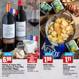 Gazetka promocyjna Hit - Wochenprospekt - Gazetka - ważna od 14.06 do 14.06.2025 - strona 23 - produkty: beere, beeren, beutel, Bourgogne, chips, Côtes du Roussillon, eis, elle, flasche, französischer weichkäse, Käse, olive, oliven, pfeffer, reis, rotwein, Ti, vanille, weichkäse, wein, weine