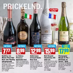 Gazetka promocyjna Hit - Wochenprospekt - Gazetka - ważna od 14.06 do 14.06.2025 - strona 29 - produkty: apfel, auer, Bad, beere, beeren, brut, brut dargent, champagne, champagner, chardonnay, discount, ecco, eis, eiswürfel, ente, flasche, geldermann, getränk, gin, grill, Holz, honig, honigmelone, jahrgangssekt, La Gioiosa, LG, magnum, melone, mumm, nuss, obst, pfirsich, Pinot, pinot noir, prosecco, puma, reis, riesling, sekt, Spezi, spumante, Ti, WICK, würfel