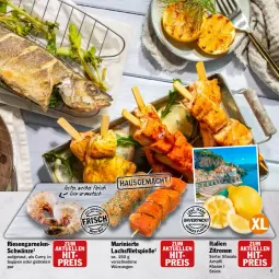 Gazetka promocyjna Hit - Wochenprospekt - Gazetka - ważna od 14.06 do 14.06.2025 - strona 3 - produkty: braten, curry, eis, elle, filet, filets, fleisch, garnelen, lachs, lachsfilet, lachsfilets, reis, riesengarnelen, suppe, suppen, Ti, tisch, zitrone, zitronen