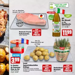 Gazetka promocyjna Hit - Wochenprospekt - Gazetka - ważna od 14.06 do 14.06.2025 - strona 7 - produkty: berliner, bio, bügel, bügelflasche, camargue, eis, elle, flasche, Frühkartoffeln, ilag, kalbskotelett, kartoffel, kartoffeln, kotelett, natur, olive, oliven, olivenöl, reis, rosmarin, Schal, Schale, speisefrühkartoffeln, Ti, topf