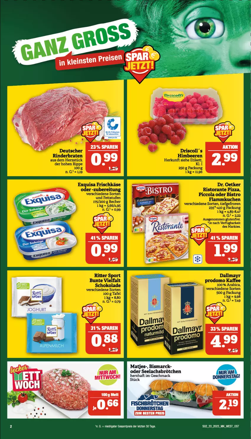 Aktueller Prospekt Marktkauf - Prospekt - von 13.08 bis 19.08.2023 - strona 2 - produkty: bismarck, brötchen, lachs, LG, mac, matjes, tee