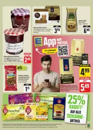 Gazetka promocyjna Edeka - Prospekte - Gazetka - ważna od 27.01 do 27.01.2024 - strona 19 - produkty: angebot, bio, bohne, bohnen, bonne maman, brezel, coupon, coupons, dallmayr, deka, dolce gusto, eis, gelee, gin, huober, jacobs, Jacobs Gold, kaffee, konfitüre, kraft, mam, nescafe, nuss, prodomo, rabatt-coupon, reis, tee, teekanne, Ti, ZTE, zucker