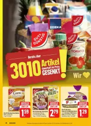 Gazetka promocyjna Edeka - Prospekte - Gazetka - ważna od 27.01 do 27.01.2024 - strona 20 - produkty: brot, cerealien, eis, flakes, korn, Kornbrot, lebensmittel, reis, schnitten, Ti, vita, ZTE
