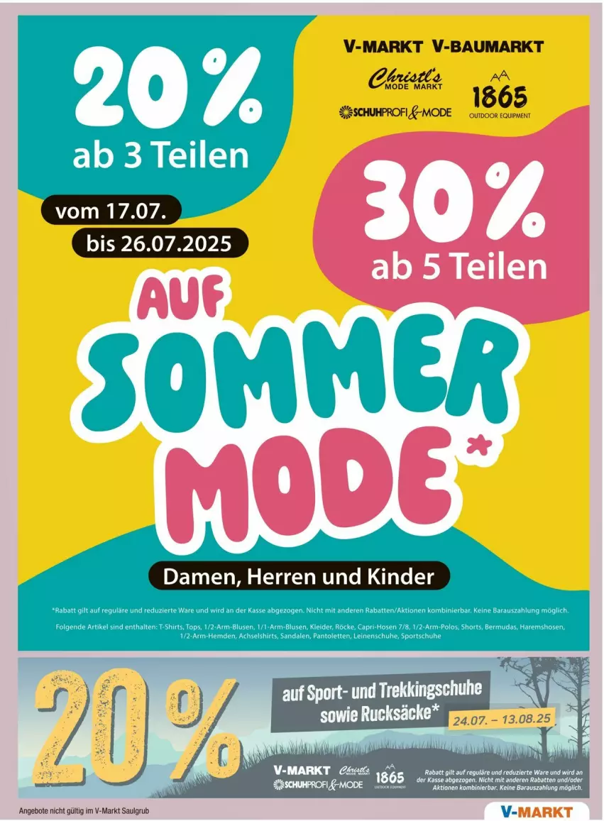 Aktueller Prospekt Vmarkt - Prospekte - von 24.07 bis 30.07.2025 - strona 17 - produkty: angebot, angebote, Bau, HP, Kinder, LG, Mode, tee, Ti