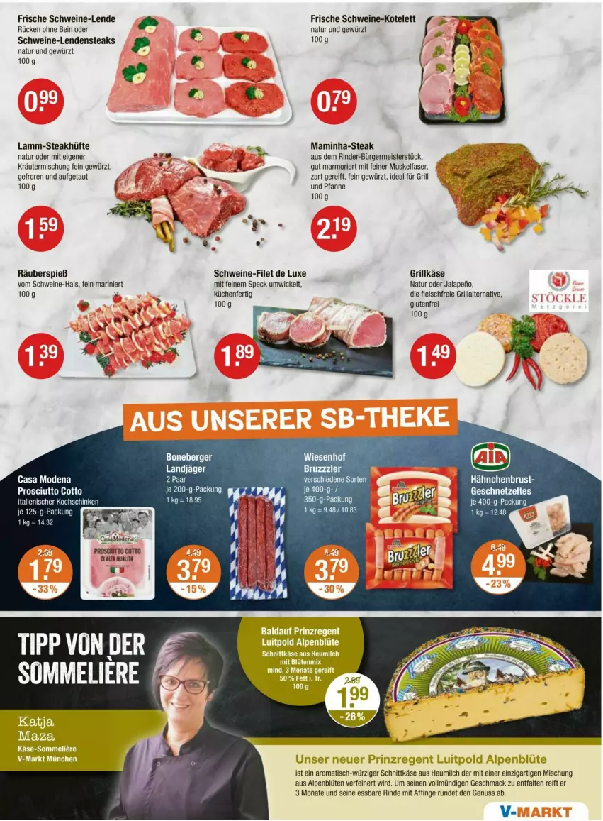 Aktueller Prospekt Vmarkt - Prospekte - von 24.07 bis 30.07.2025 - strona 3 - produkty: Blüte, bruzzzler, Casa Modena, eis, filet, fleisch, Germ, gewürz, grill, Grillkäse, hähnchenbrust, Heu, heumilch, ideal für grill, Käse, kotelett, kräuter, Kräutermischung, küche, Küchen, lamm, landjäger, mac, mam, Meister, milch, Mode, natur, nuss, pfanne, rind, rinder, schnittkäse, schwein, schweine, schweine-filet, Speck, steak, steakhüfte, steaks, Ti, tisch, und pfanne, wein, weine, WICK, wiesenhof