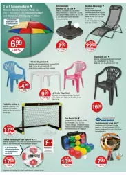 Gazetka promocyjna Vmarkt - Prospekte - Gazetka - ważna od 30.07 do 30.07.2025 - strona 16 - produkty: angebot, angebote, ball, Carrybag, elle, fisch, fische, Fußball, Hobby, Kinder, Kugel, leine, LG, Liege, messer, Ria, schirmständer, schwamm, sonnenschirm, Spiele, stapelstuhl, stuhl, Ti, tisch, tragegriff