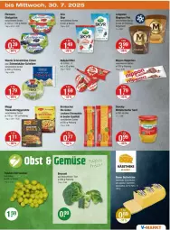 Gazetka promocyjna Vmarkt - Prospekte - Gazetka - ważna od 30.07 do 30.07.2025 - strona 19 - produkty: arla, auer, babybel, Bau, Bauer, Becher, bernbacher, braten, broccoli, butter, butterkäse, develey, ehrmann, eier, eiernudeln, fertiggericht, fertiggerichte, Garten, halbfester schnittkäse, je 250-g-packung, Käse, käsetheke, langnese, maggi, magnum, nippon, nudel, nudeln, obst, obstgarten, Schmelzkäse, schnittkäse, senf, Skyr, Ti