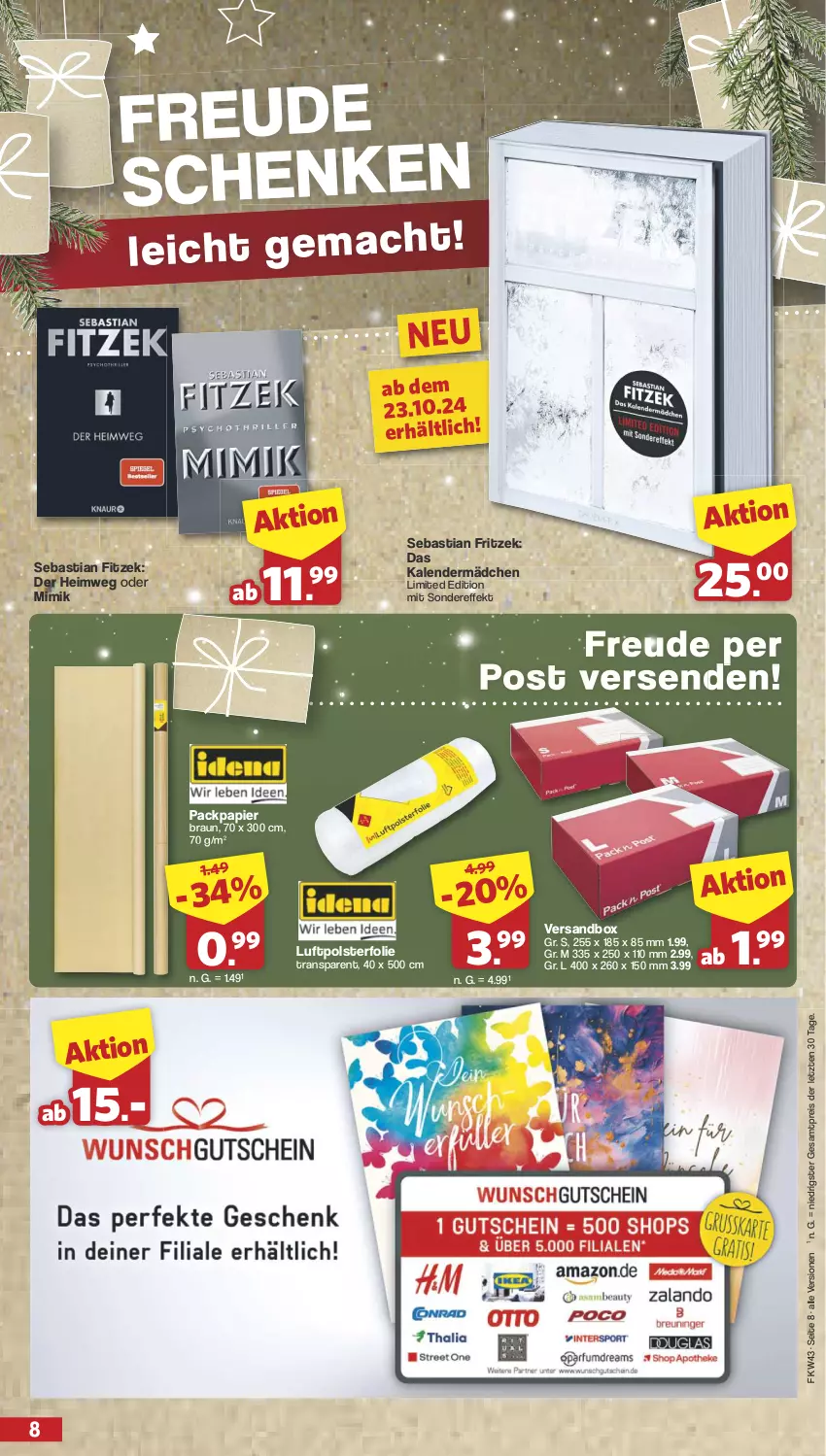 Aktueller Prospekt Famila - Prospekte - von 21.10 bis 26.10.2024 - strona 8 - produkty: asti, braun, eis, fritz, Packpapier, papier, reis, Ti, ZTE